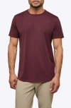 Cuts Ao Curve Hem Cotton Blend T-shirt In Brown