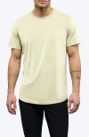 Cuts Ao Curve Hem Cotton Blend T-shirt In Green