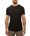 Cuts Ao Curve Hem Tee In Black In Black