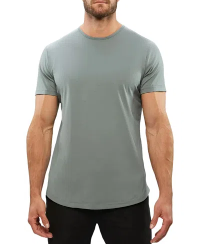 Cuts Ao Curve-hem Tee In Light Green