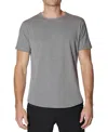 Cuts Ao Curve Hem Cotton Blend T-shirt In Light Grey