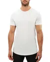 Cuts Ao Curve-hem Tee In White