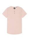 Cuts Ao Henley Tee In Mauve