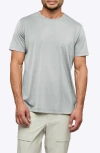 Cuts Ao Split Hem T-shirt In Blue