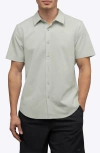 Cuts Crossover Performance Short Sleeve Button-up Shirt In Green
