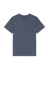 Cuts Curve Hem Tee In Blue