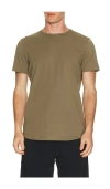 Cuts Curve Hem Tee In Brown