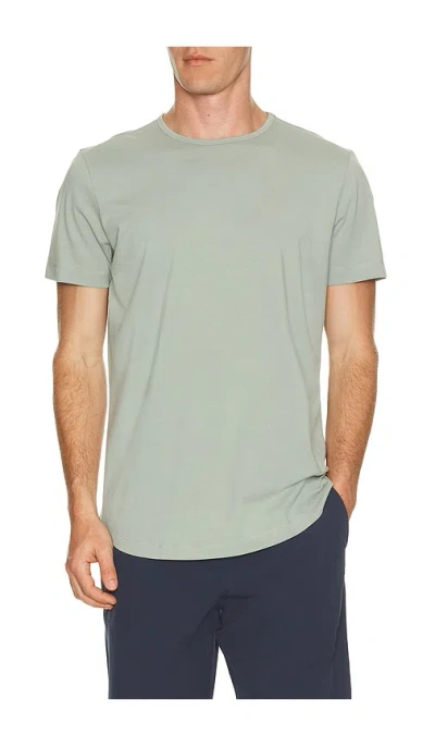 Cuts Curve Hem Tee In Green