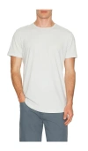 Cuts Curve Hem Tee In Neutral