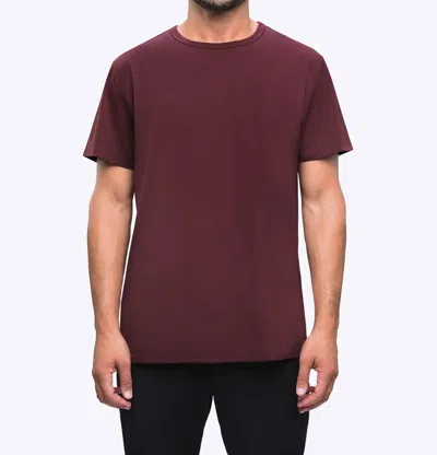 Cuts Forever Short Sleeve Tee In Deep Cranberry In Brown