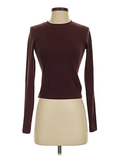Pre-owned Cuts Long Sleeve Turtleneck In Burgundy