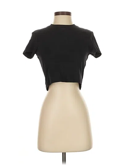 Pre-owned Cuts Short Sleeve Turtleneck In Black