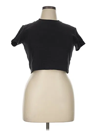 Pre-owned Cuts Short Sleeve Turtleneck In Black