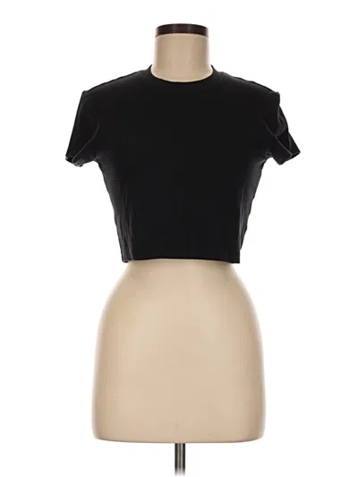 Pre-owned Cuts Short Sleeve Turtleneck In Black