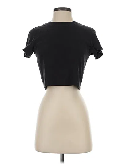 Pre-owned Cuts Short Sleeve Turtleneck In Black