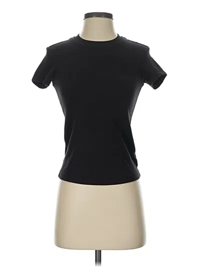 Pre-owned Cuts Short Sleeve Turtleneck In Black
