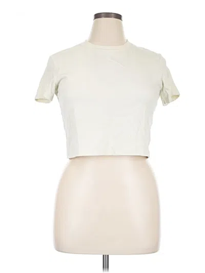 Pre-owned Cuts Short Sleeve Turtleneck In Ivory