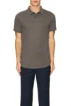 Cuts Shorts Sleeve Polo In Steel In Blue