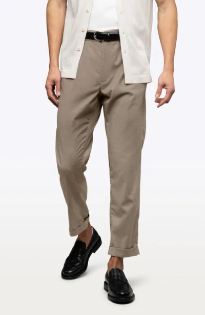 Cuts Soho Crop Drawstring Pants In Brown