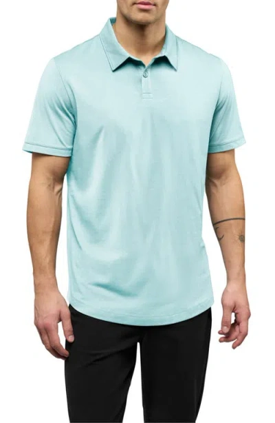 Cuts Trim Fit Cotton Blend Polo In Green