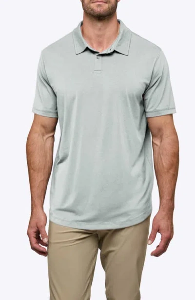 Cuts Trim Fit Cotton Blend Polo In Green