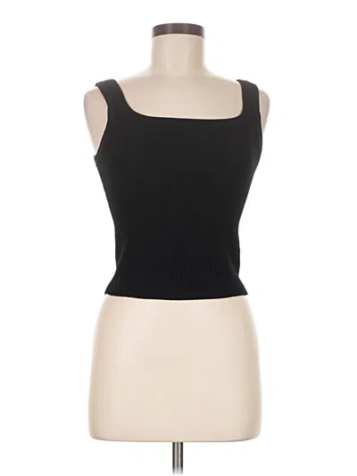 Pre-owned Cuts Tube Top Black Strapless Neckline Tops