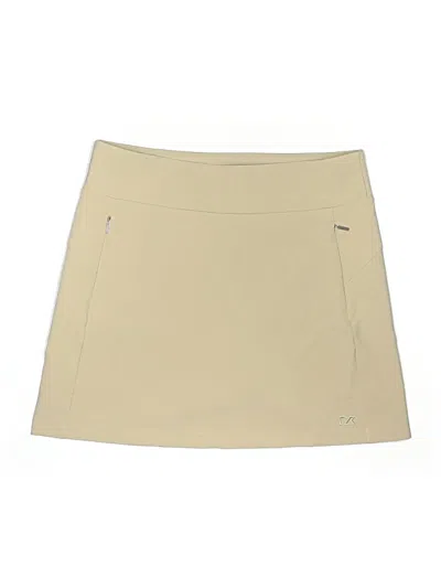 Pre-owned Cutter & Buck Active Skort In Tan