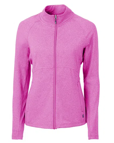 Cutter & Buck Adapt Eco Knit Heather Recycled Womens Full Zip