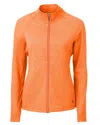 Cutter & Buck Adapt Eco Knit Heather Recycled Womens Full Zip