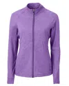 Cutter & Buck Adapt Eco Knit Heather Recycled Womens Full Zip
