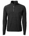 Cutter & Buck Adapt Eco Knit Stretch Recycled Mens Big And Tall Quarter Zip Pullover Jacket