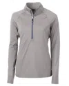 Cutter & Buck Adapt Eco Knit Stretch Recycled Womens Half Zip Pullover Jacket