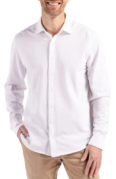 Cutter & Buck Advantage Soft Button-up Shirt In White