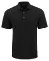 Cutter & Buck Advantage Tri-blend Pique Mens Big And Tall Polo Shirt In Black