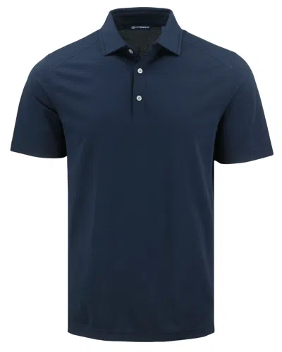 Cutter & Buck Advantage Refresh Epic Confidence Recycled Mens Big & Tall Tri-blend Pique Polo In Blue
