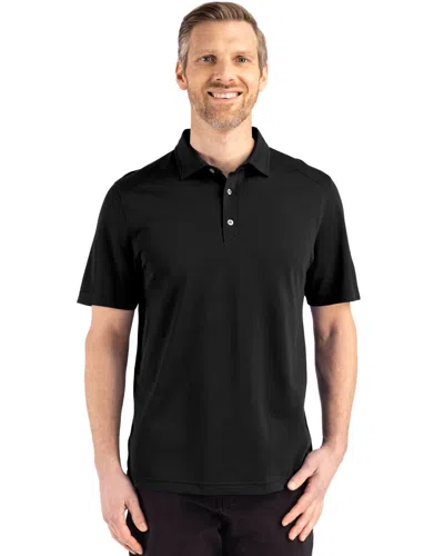 Cutter & Buck Advantage Refresh Epic Confidence Recycled Mens Tri-blend Pique Polo In Black