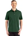 Cutter & Buck Advantage Refresh Epic Confidence Recycled Mens Tri-blend Pique Polo In Green