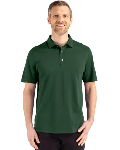 CUTTER & BUCK ADVANTAGE REFRESH EPIC CONFIDENCE RECYCLED MENS TRI-BLEND PIQUE POLO
