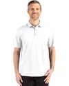 Cutter & Buck Advantage Refresh Epic Confidence Recycled Mens Tri-blend Pique Polo In White