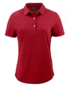 Cutter & Buck Advantage Refresh Epic Confidence Recycled Womens Tri-blend Pique Polo In Red