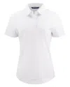 Cutter & Buck Advantage Refresh Epic Confidence Recycled Womens Tri-blend Pique Polo In White