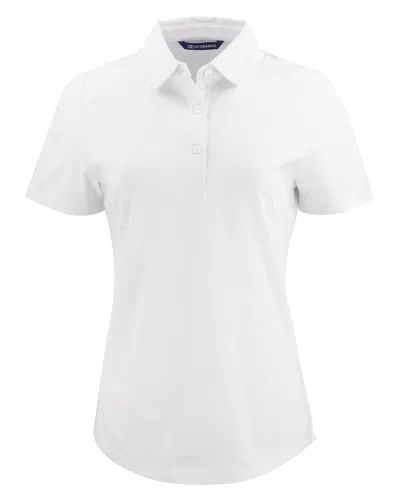 Cutter & Buck Advantage Refresh Epic Confidence Recycled Womens Tri-blend Pique Polo In White