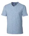 Cutter & Buck Advantage Space Dye Tee In Blue