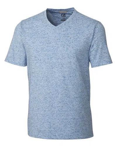 Cutter & Buck Advantage Space Dye Tee In Blue