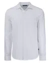 Cutter & Buck Advantage Tri-blend Eco Soft Pique Long Sleeve Knitted Mens Button Up