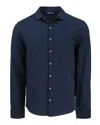 Cutter & Buck Advantage Tri-blend Eco Soft Pique Long Sleeve Knitted Mens Button Up