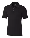 Cutter & Buck Advantage Tri-blend Pique Mens Big And Tall Polo Shirt In Black