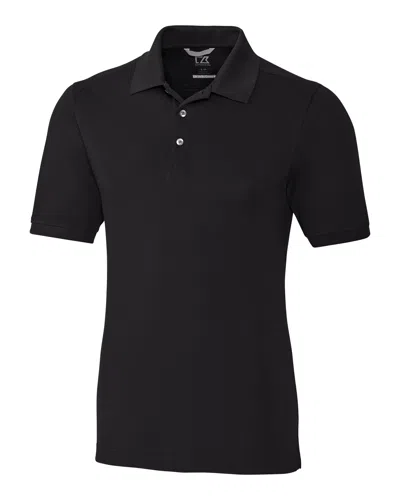 Cutter & Buck Advantage Tri-blend Pique Mens Big And Tall Polo Shirt In Black