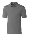 Cutter & Buck Advantage Tri-blend Pique Mens Big And Tall Polo Shirt In Gray