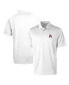 Cutter & Buck Arkansas Razorbacks Primary Team Logo Prospect Textured Stretch Polo In White